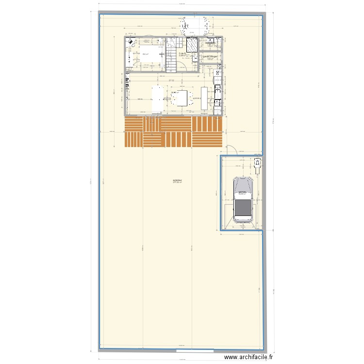 maison 3 chambres 2º etage. Plan de 12 pièces et 437 m2