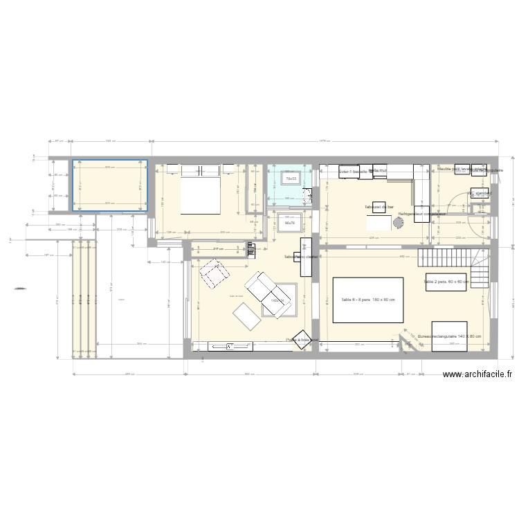 MAISON HELENE ET PATRICK A. Plan de 15 pièces et 98 m2