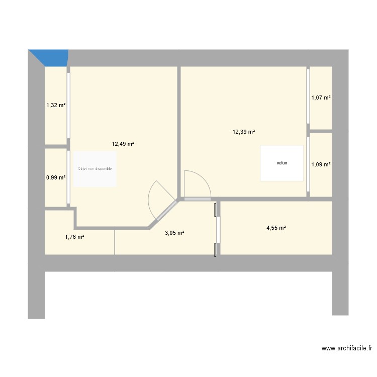 2 eme etage V3. Plan de 0 pièce et 0 m2