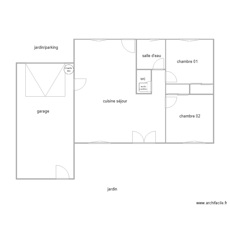 meziere am. Plan de 8 pièces et 76 m2