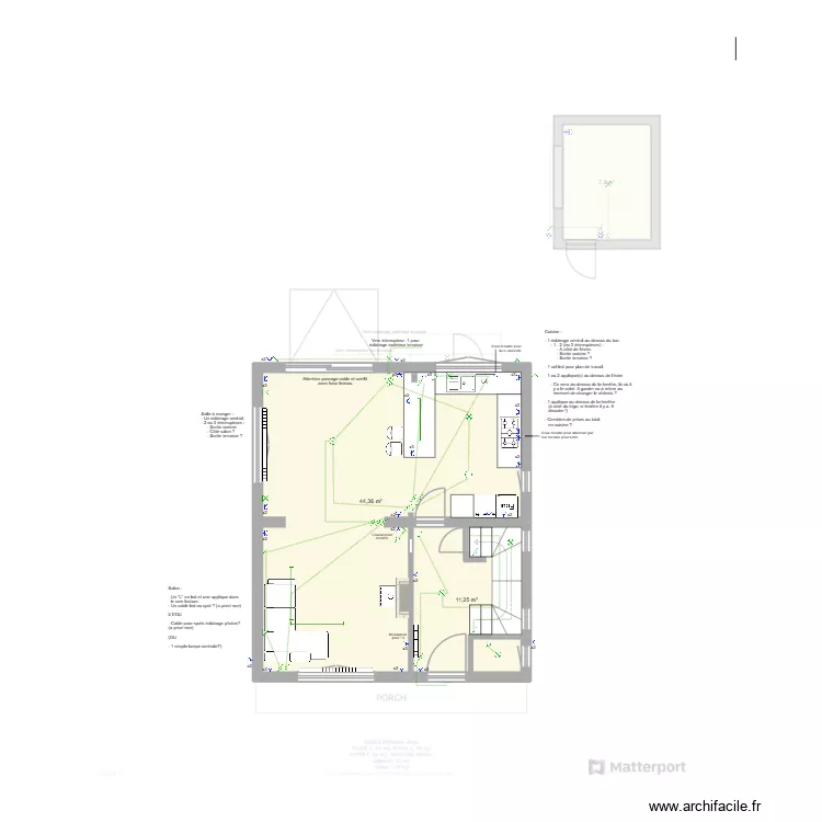 T.Lefebvre Crupet. Plan de 16 pièces et 233 m²