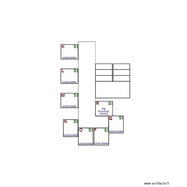 Arolles C 3 ème étage . Plan de 0 pièce et 0 m2