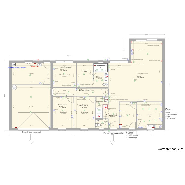 Projet L V3 Garage Eau et Elec. Plan de 0 pièce et 0 m2