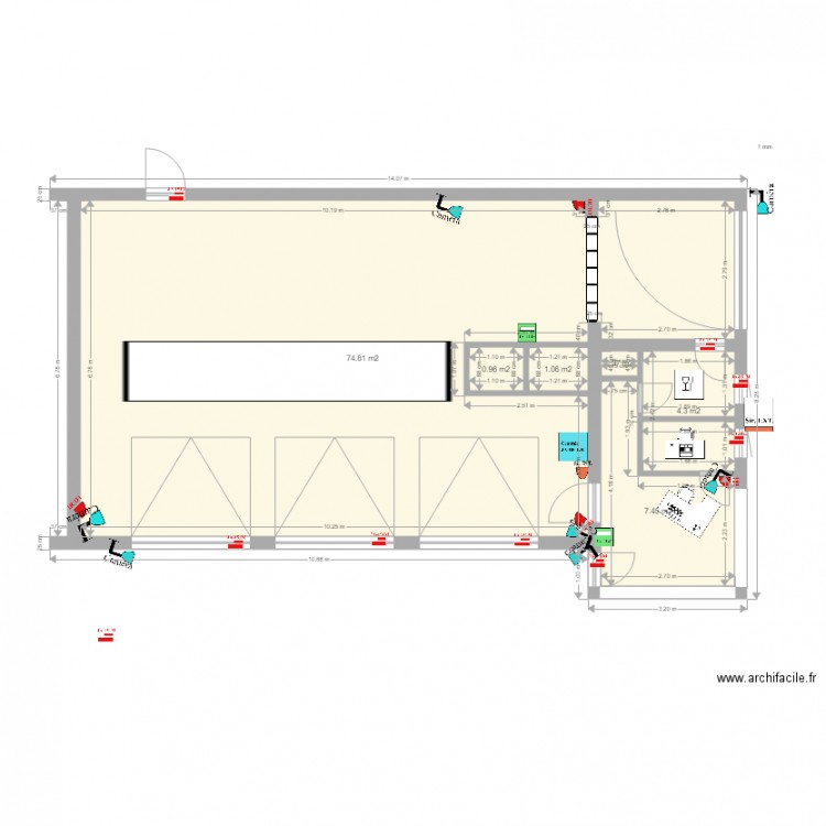 Garage Paulet. Plan de 0 pièce et 0 m2