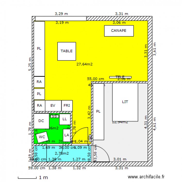 Plan. Plan de 0 pièce et 0 m2