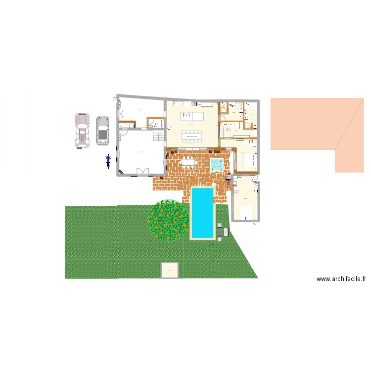 CHANZY PLAN RENOVATION. Plan de 12 pièces et 180 m2