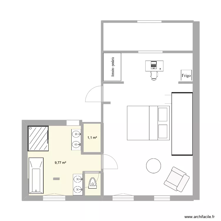 SDB 2eme etage new symetrie. Plan de 