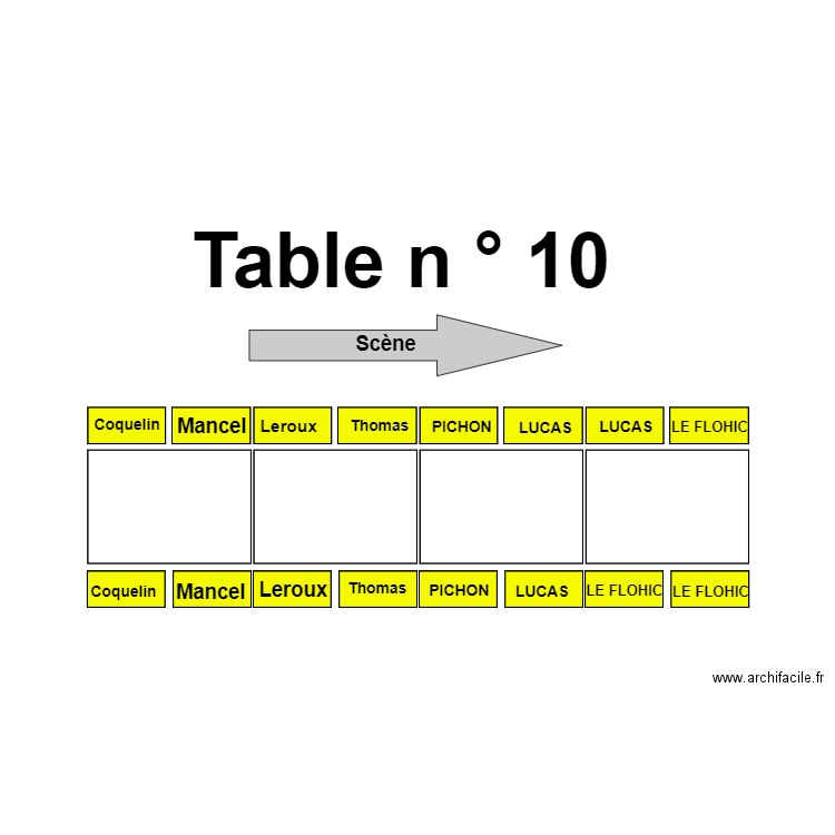 Table 10. Plan de 0 pièce et 0 m2