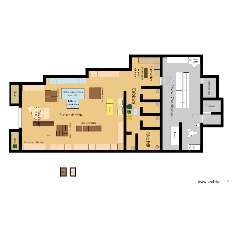 Magasin Cache Cache . Plan de 0 pièce et 0 m2