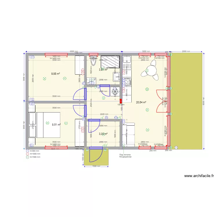 3ка Барн Мележа з. Plan de 