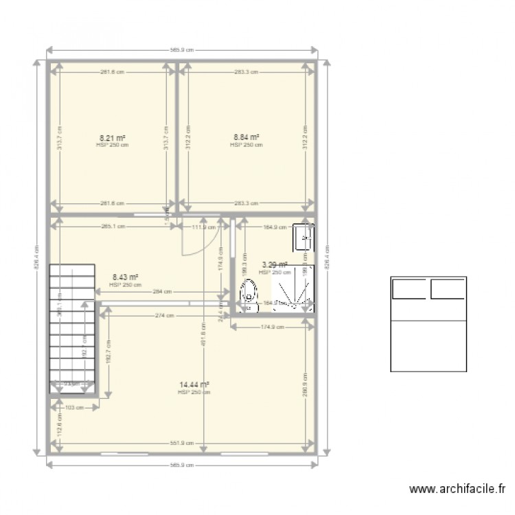 plan duplex etage n4. Plan de 0 pièce et 0 m2