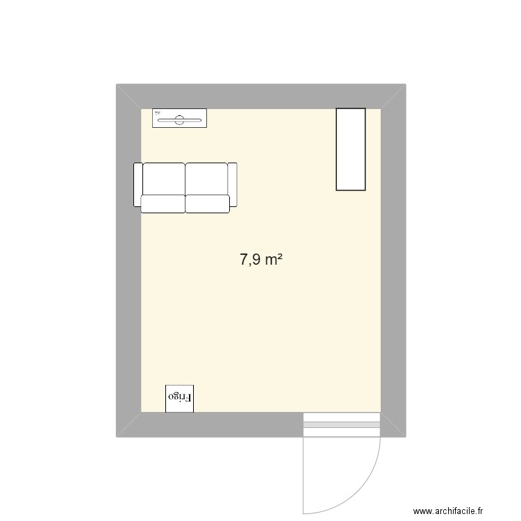 salle garage . Plan de 0 pièce et 0 m2