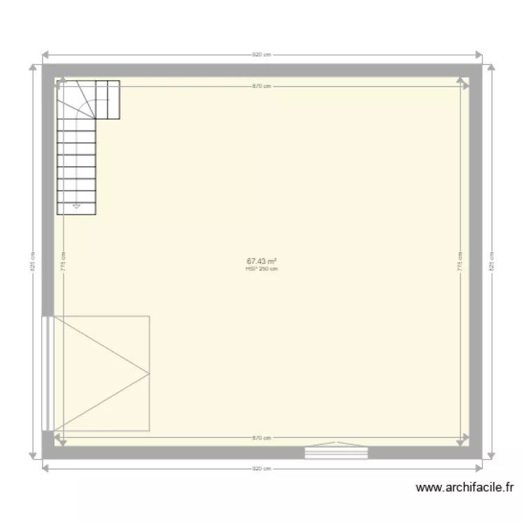 garage de guigneville. Plan de 