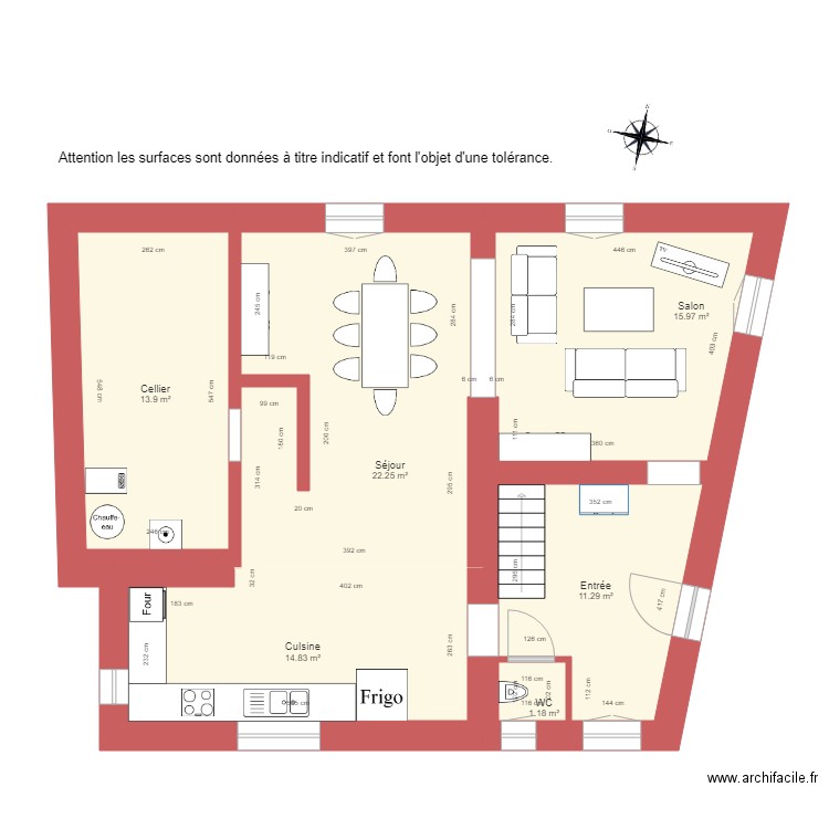 BI 1253 rdc. Plan de 0 pièce et 0 m2