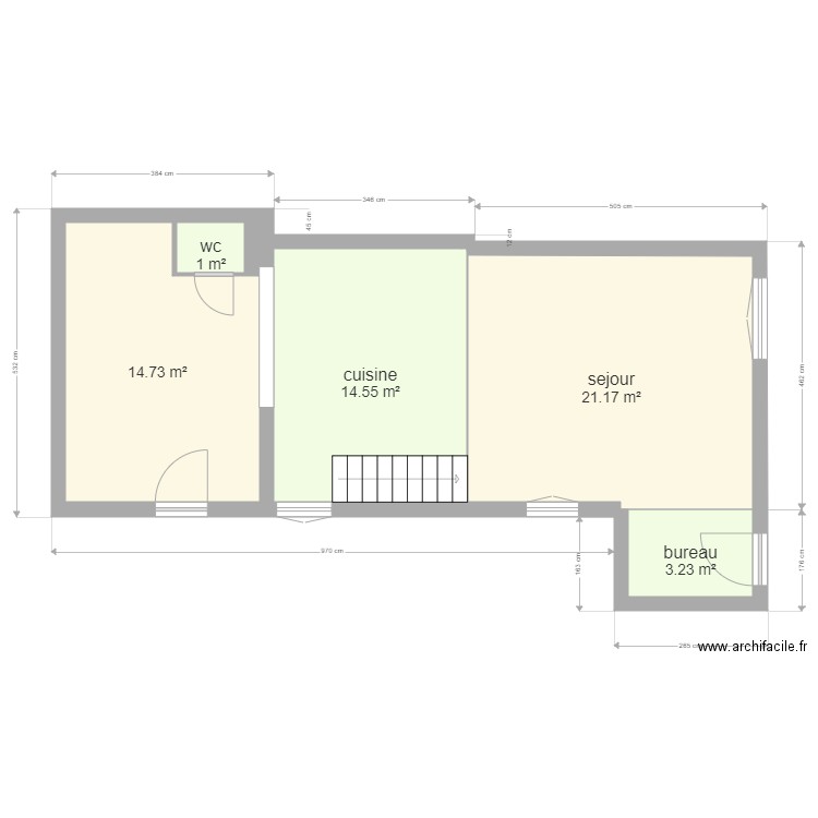 plan maison rdc fini. Plan de 0 pièce et 0 m2