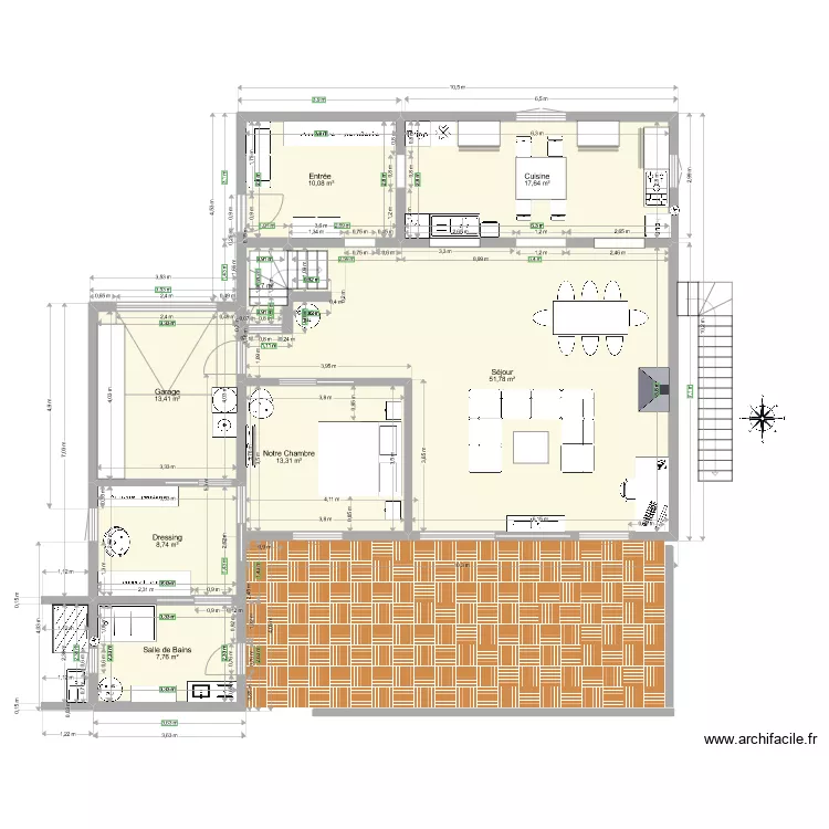 Petit Cosquet 2 version C&eacute;line. Plan de 