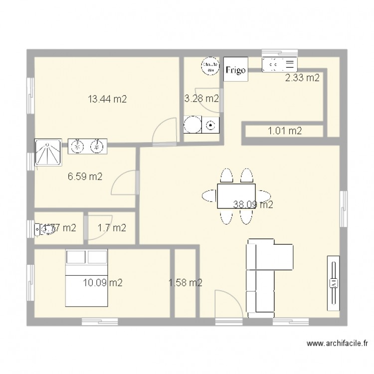 maison castor. Plan de 0 pièce et 0 m2
