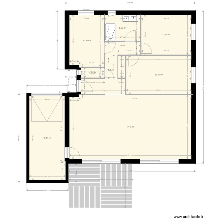 Projet en cours. Plan de 0 pièce et 0 m2