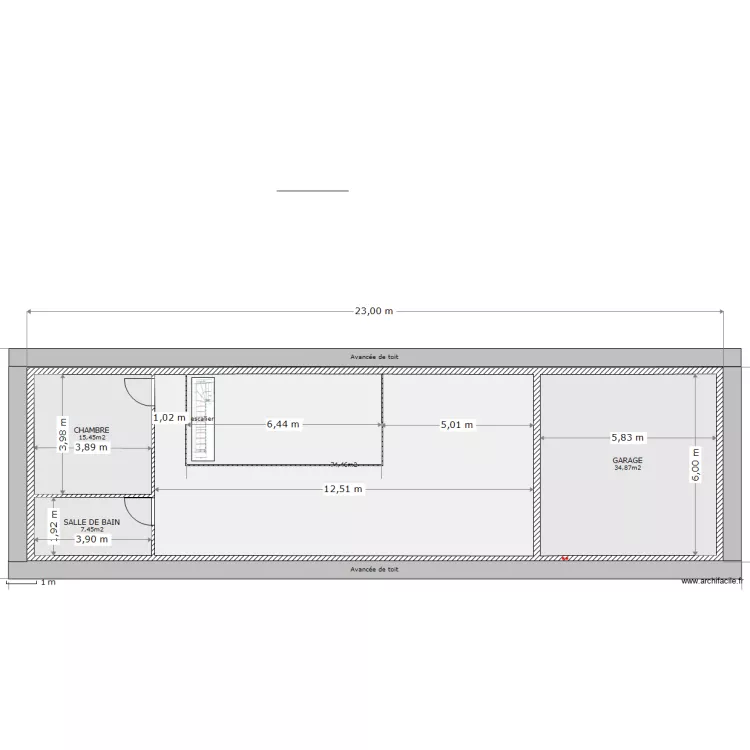 Etage 100e . Plan de 