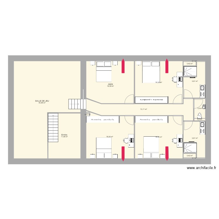 etage marnay 80 4. Plan de 0 pièce et 0 m2