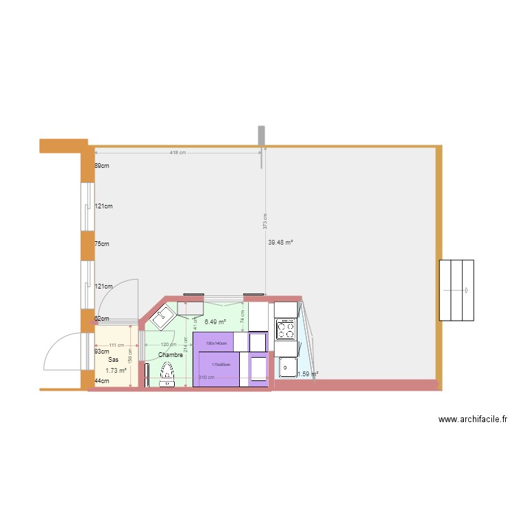 Extension 04. Plan de 0 pièce et 0 m2