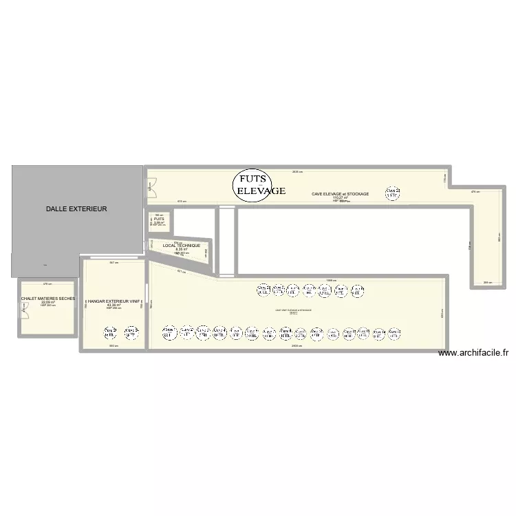 CHAI 2 cuves. Plan de 