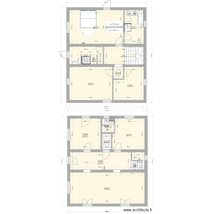 PLAN LAMEE RDC Etage 20190820. Plan de 0 pièce et 0 m2