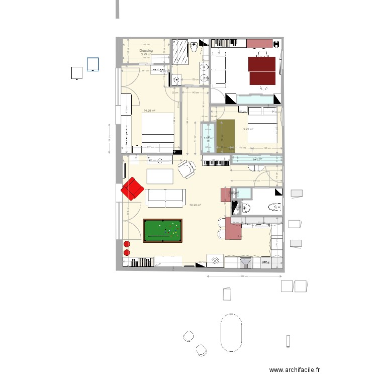 Plan appartement Crocki rev 42. Plan de 0 pièce et 0 m2