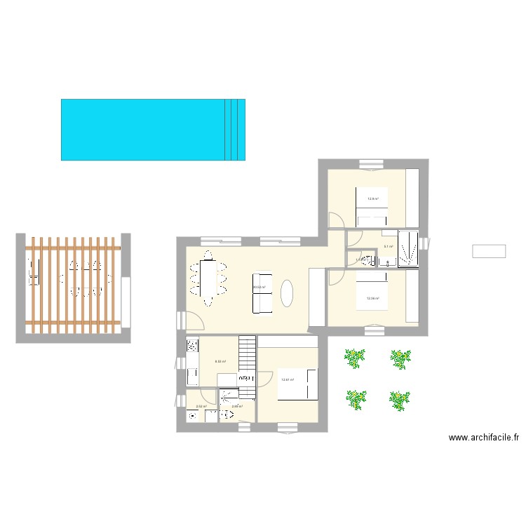 Brouillon 2 sous sol. Plan de 0 pièce et 0 m2