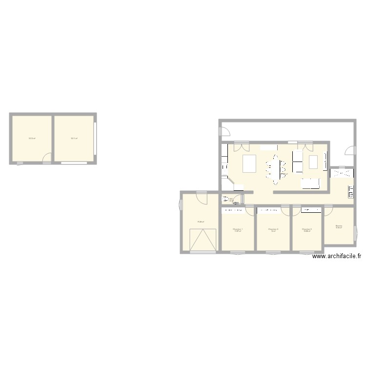 Maison simple VR. Plan de 0 pièce et 0 m2