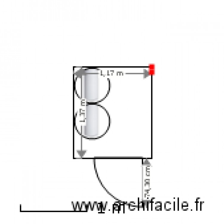 local vide ordures 530 porte extérieure. Plan de 0 pièce et 0 m2