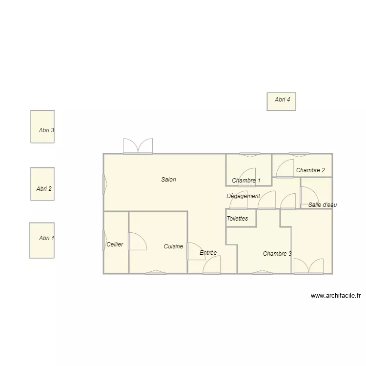 Croquis CAUHAPE. Plan de 