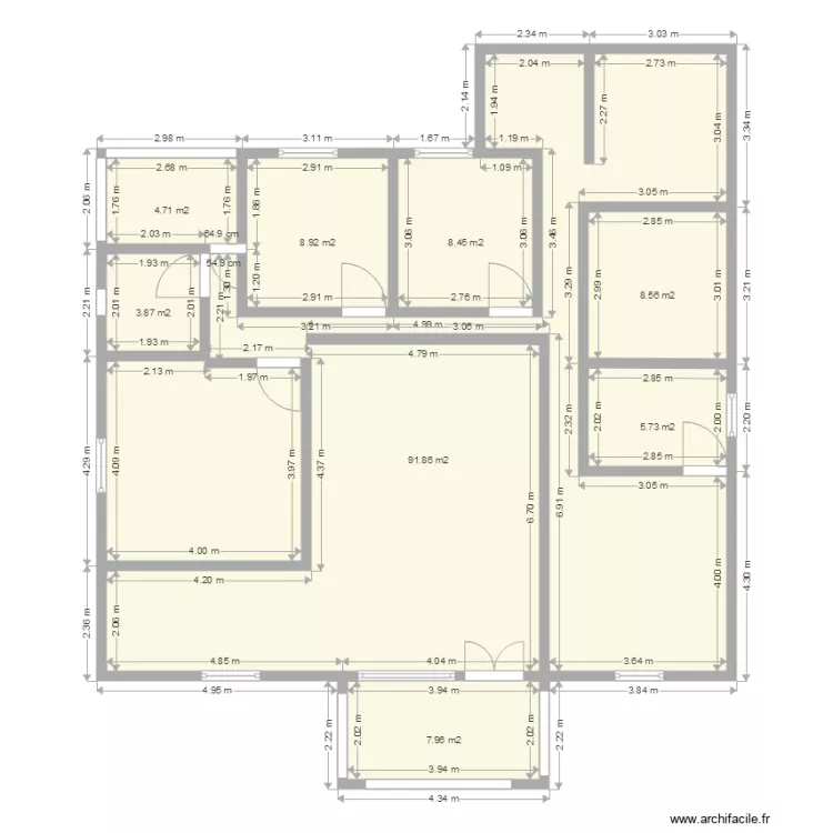 REZ DE CHAUSSE. Plan de 