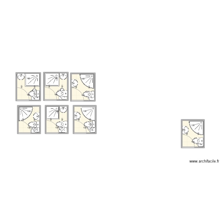 WC3. Plan de 0 pièce et 0 m2
