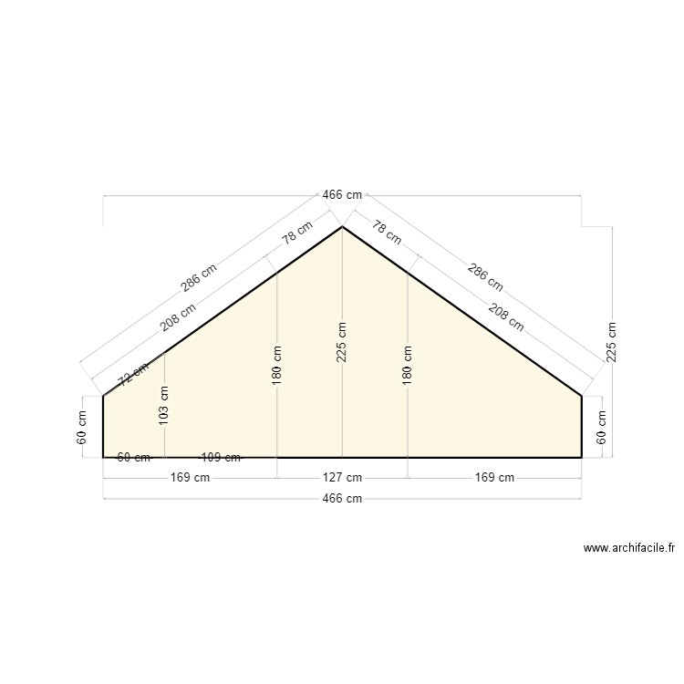 COUPE COMBLE . Plan de 0 pièce et 0 m2