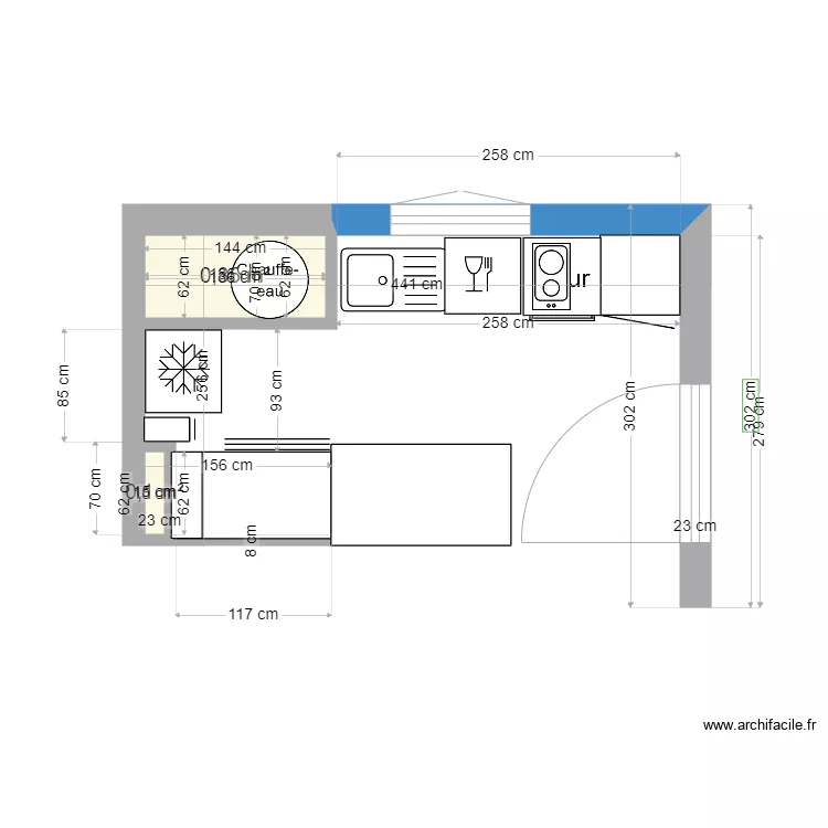 cuisine camille. Plan de 