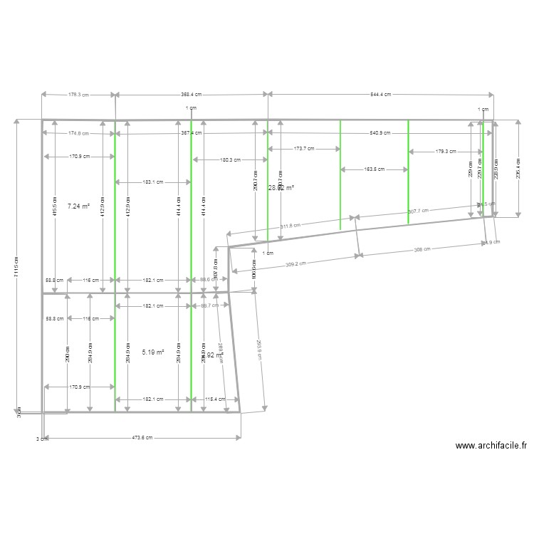 Garage. Plan de 0 pièce et 0 m2