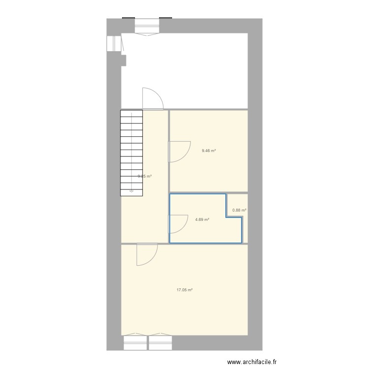 Etage. Plan de 0 pièce et 0 m2