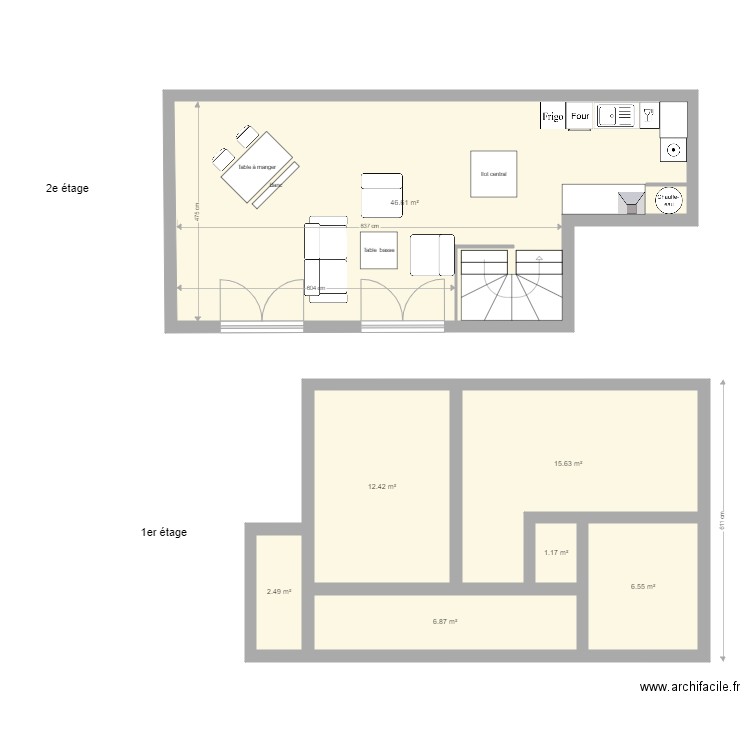 10 passage Rivière plan 1. Plan de 0 pièce et 0 m2