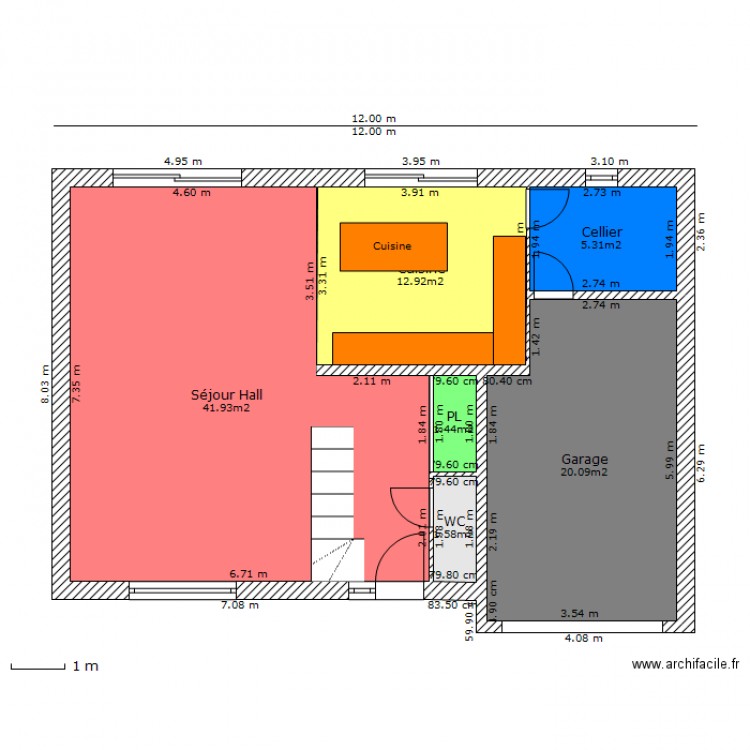 AUBIN Rdc. Plan de 0 pièce et 0 m2