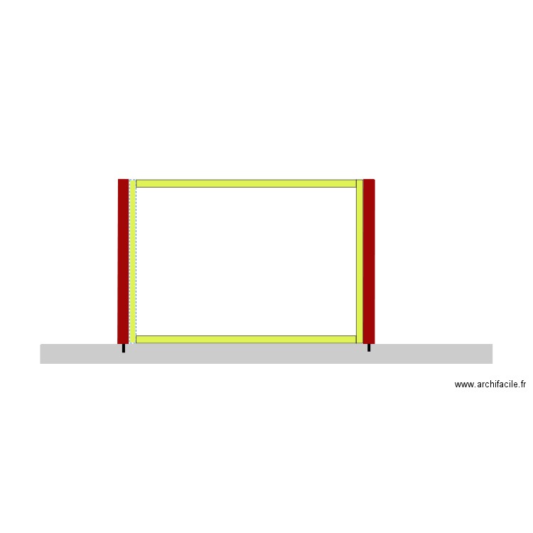 carport habillage. Plan de 0 pièce et 0 m2