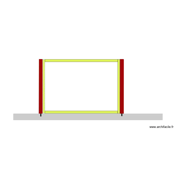 carport habillage. Plan de 