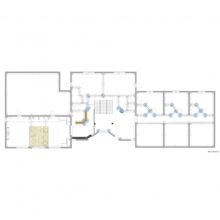 Aménagement de la réception. Plan de 0 pièce et 0 m2