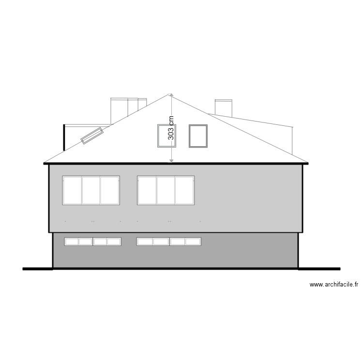 FACADE LATERALE METZ. Plan de 0 pièce et 0 m2