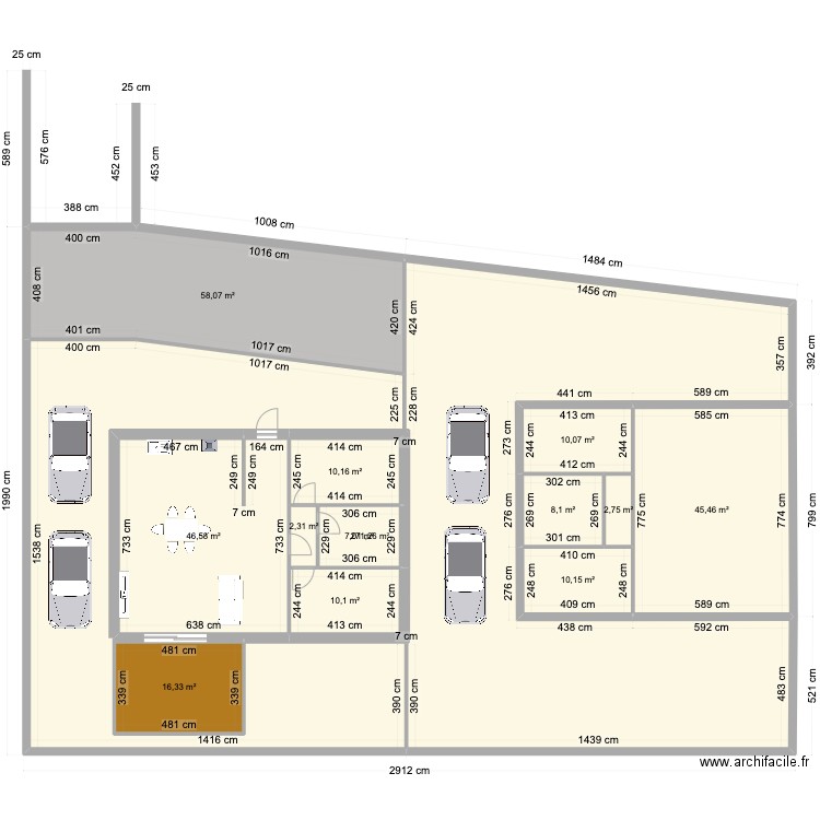 Plan st careme 2. Plan de 13 pièces et 606 m2