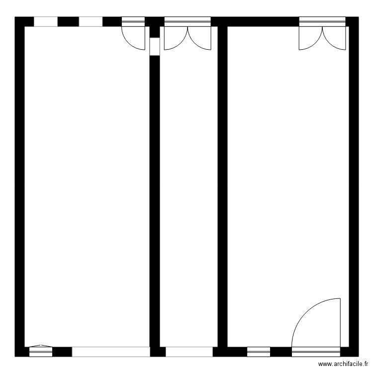 GONDRECOURT 18. Plan de 3 pièces et 259 m2