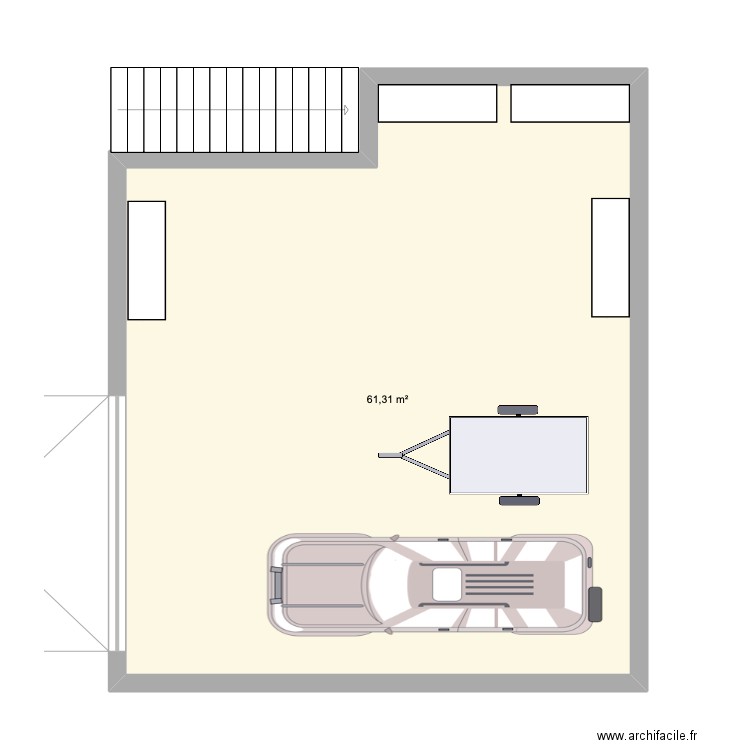 Garage. Plan de 0 pièce et 0 m2
