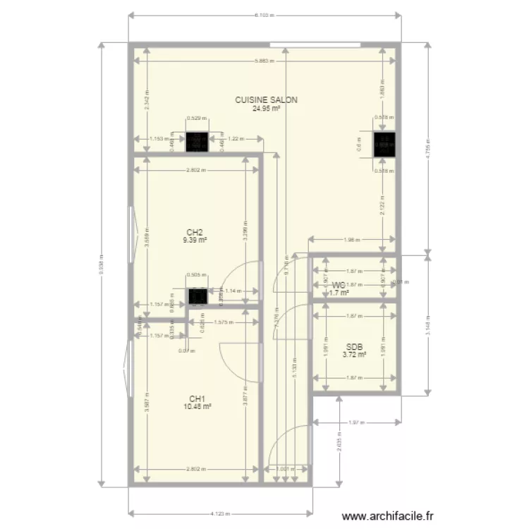 APPARTEMENT 6. Plan de APPARTEMENT 6. Plan de