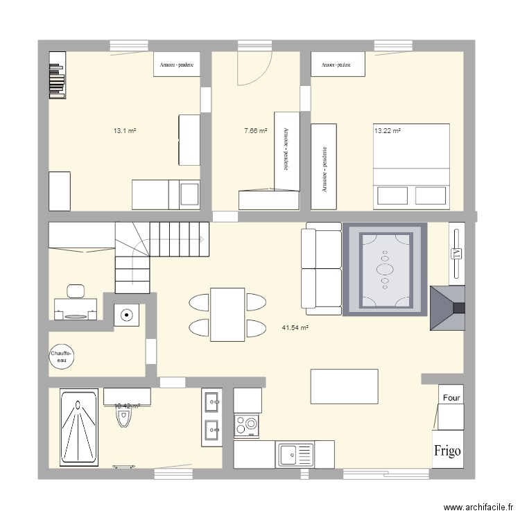 etat projeté. Plan de 0 pièce et 0 m2