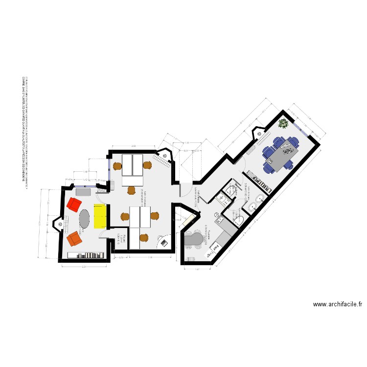 BUREAU 1. Plan de 0 pièce et 0 m2